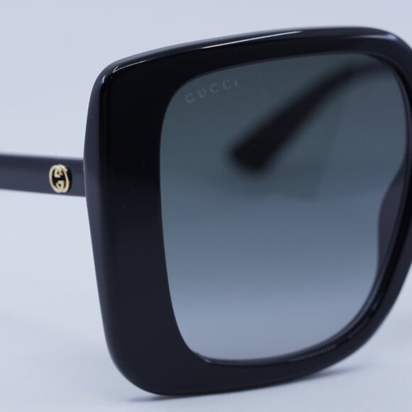 🕶️ New Gucci GG1314S 001 Sunglasses - Black Frame, Grey Gradient Lenses - Picture 4 of 10